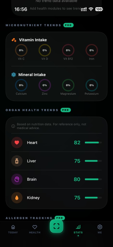 Stats and Apple Health integration